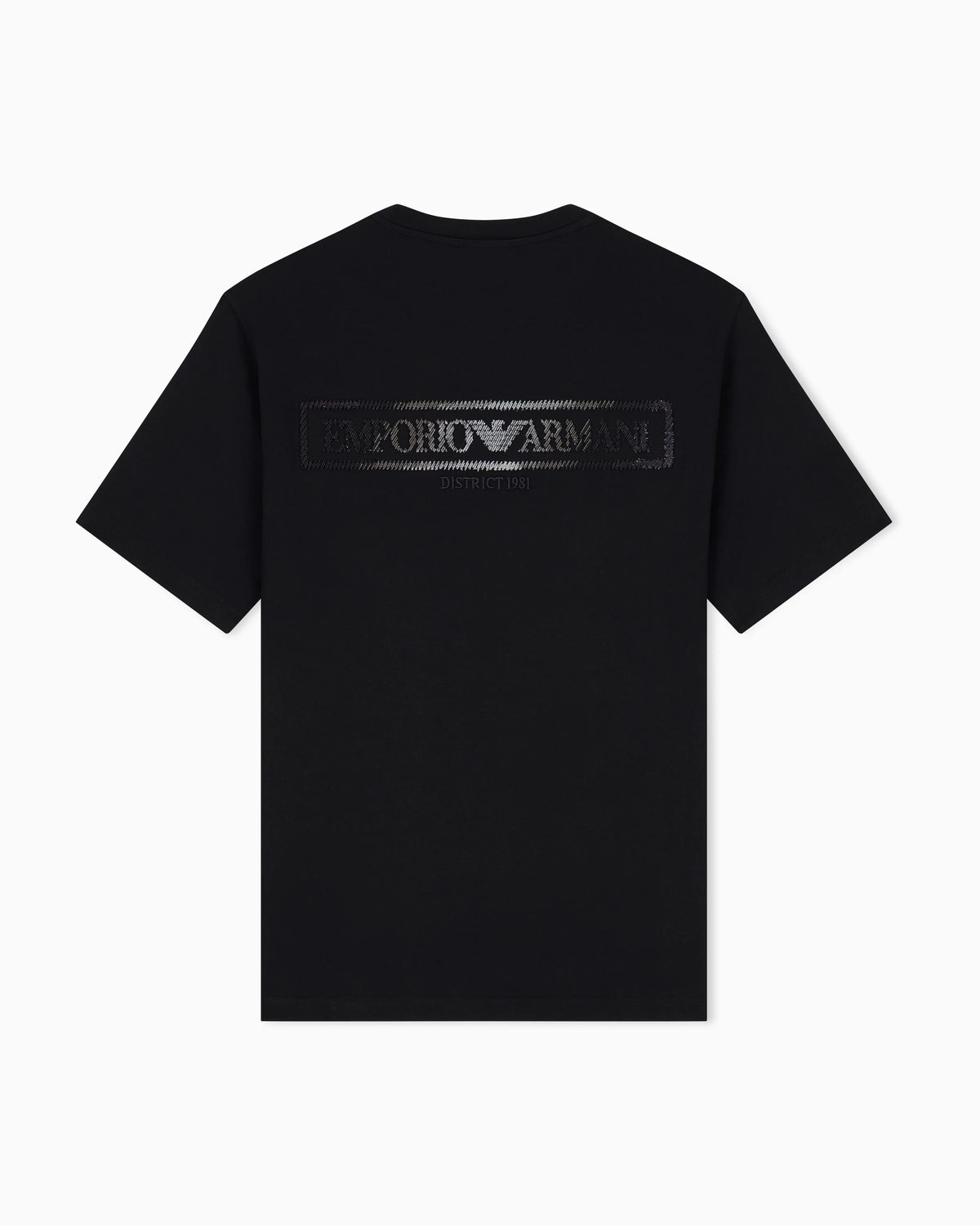 Jersey T-shirt with raised soft-touch logo