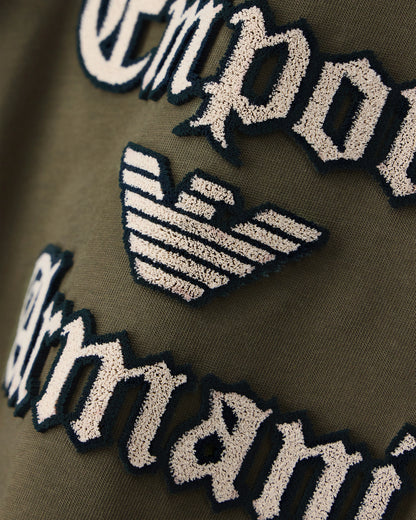 Heavy jersey T-shirt with soft embossed logo