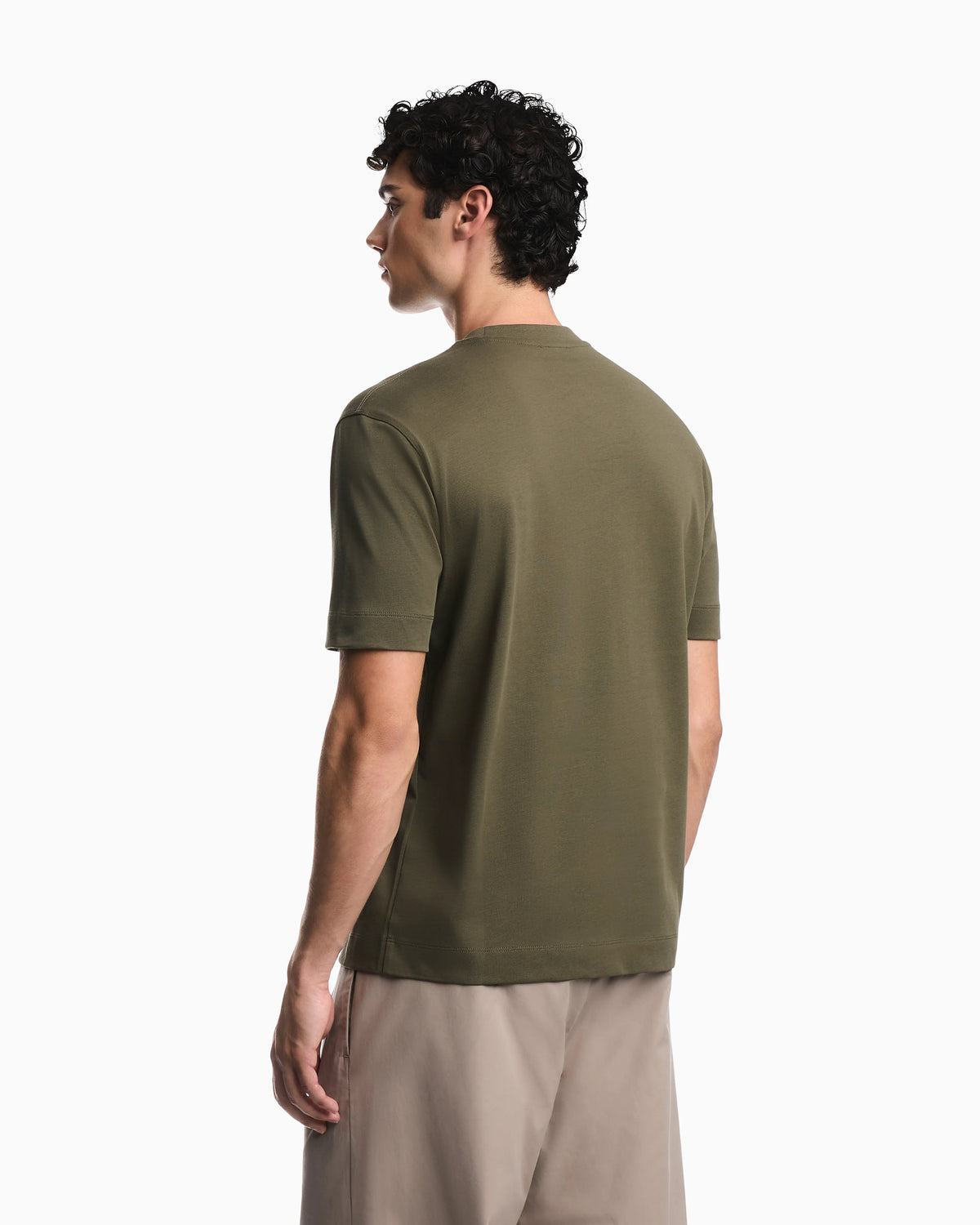 Heavy jersey T-shirt with soft embossed logo