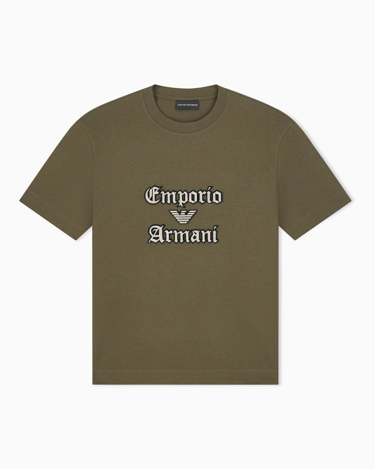 Heavy jersey T-shirt with soft embossed logo