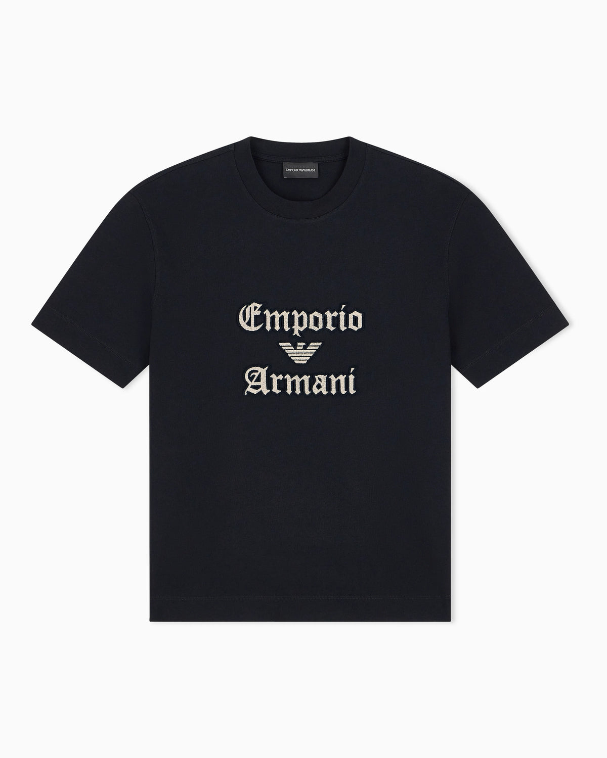 Heavy jersey T-shirt with soft embossed logo