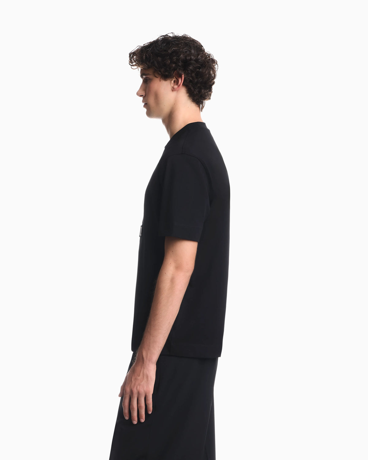Heavy jersey T-shirt with soft embossed logo