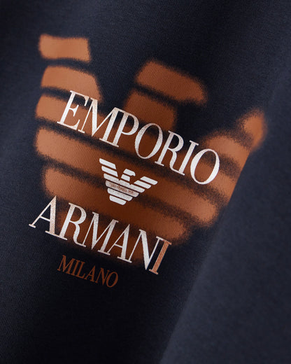 Double jersey sweatshirt with logo