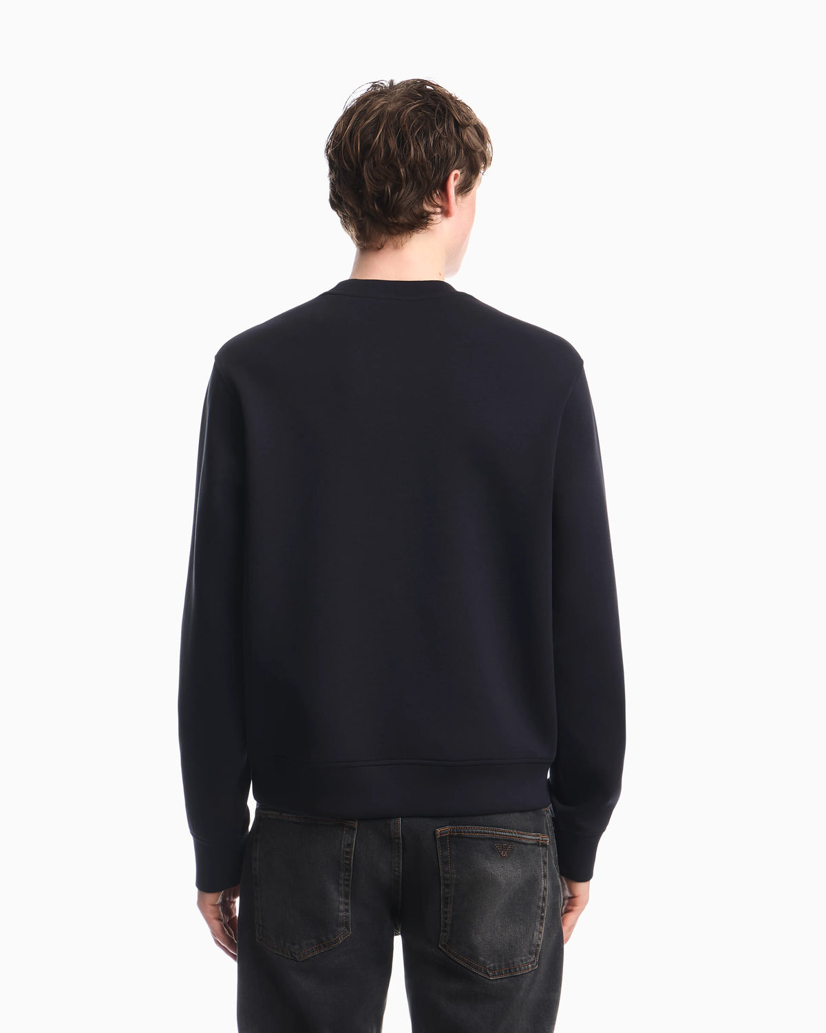 Double jersey sweatshirt with logo
