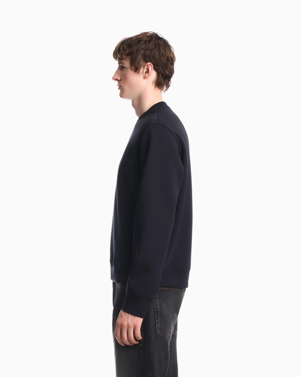 Double jersey sweatshirt with logo