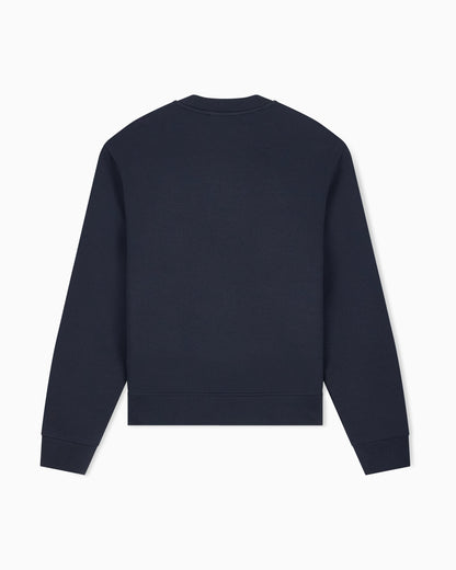 Double jersey sweatshirt with logo
