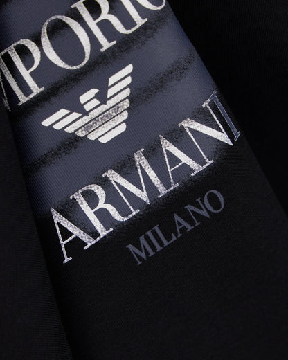 Double jersey sweatshirt with logo