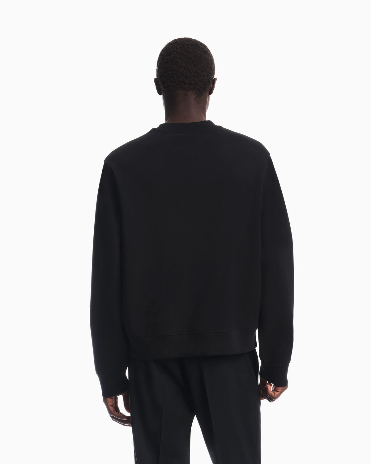 Double jersey sweatshirt with logo