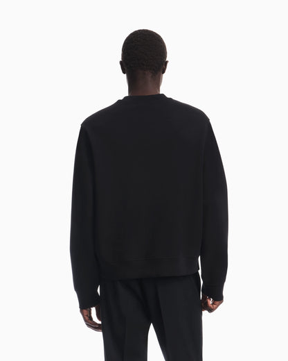 Double jersey sweatshirt with logo