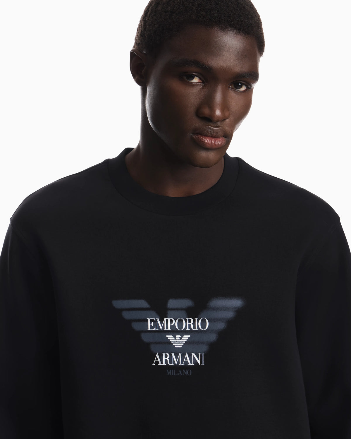 Double jersey sweatshirt with logo