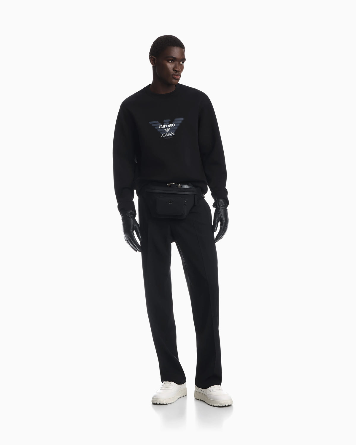 Double jersey sweatshirt with logo