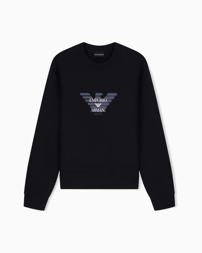 Double jersey sweatshirt with logo