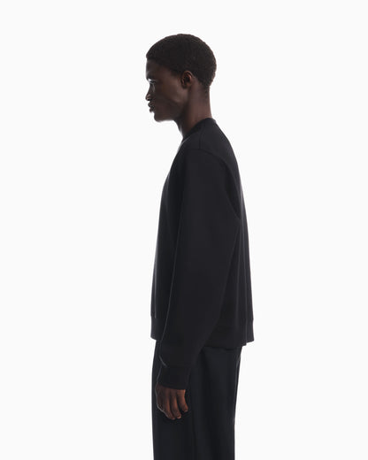 Double jersey sweatshirt with logo