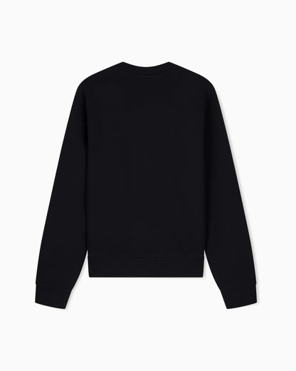 Double jersey sweatshirt with logo