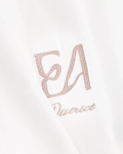 T-shirt in lyocell blend jersey with chain stitch logo