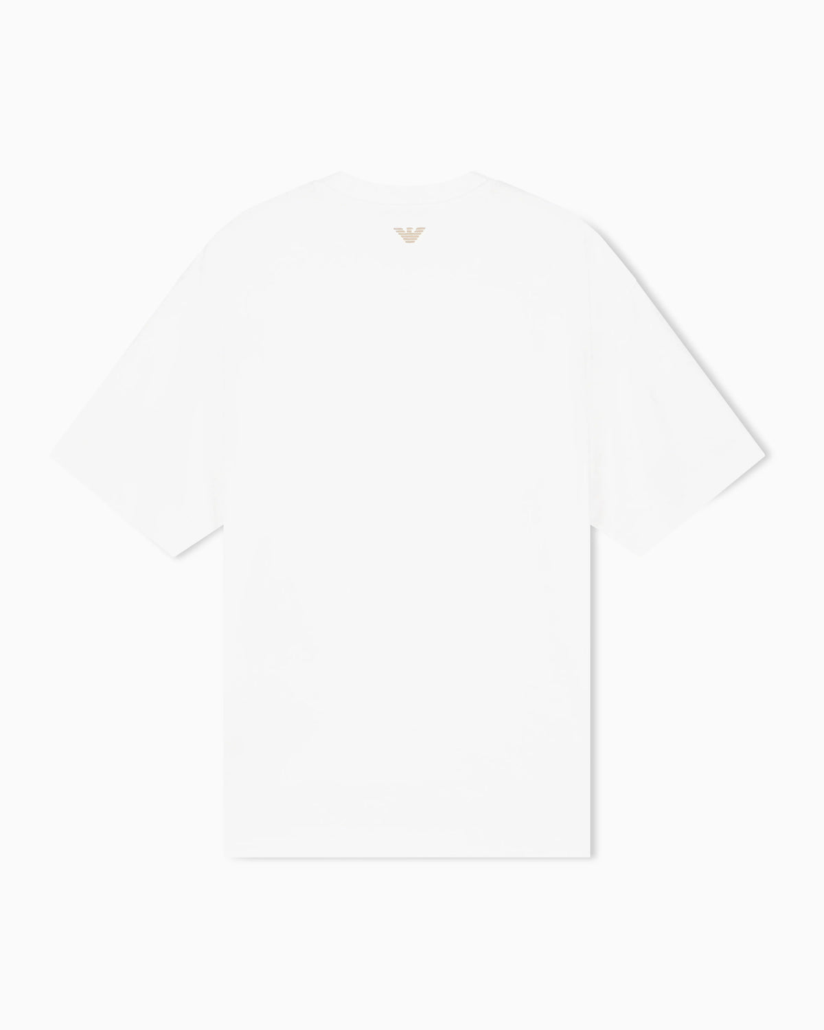 T-shirt in lyocell blend jersey with chain stitch logo