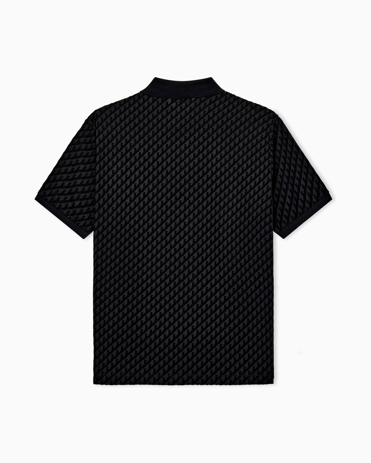 Polo shirt in lyocell blend with all-over logo