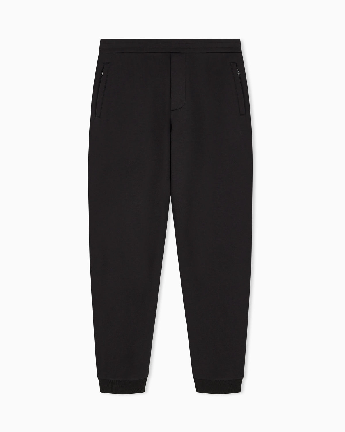 Modal fleece jogger trousers with ribbed cuffs