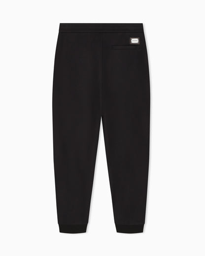 Modal fleece jogger trousers with ribbed cuffs