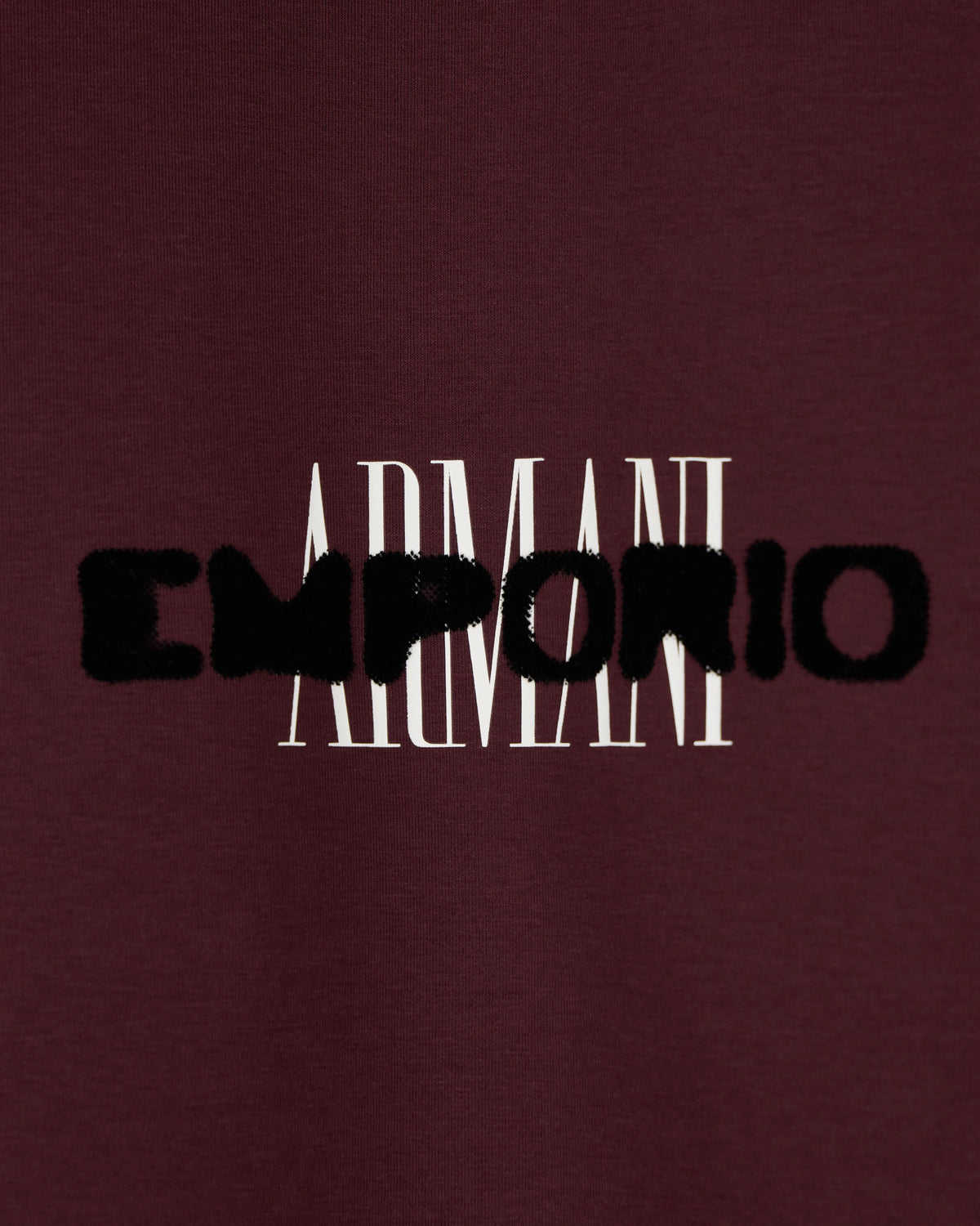 Double jersey sweatshirt with contrasting logo