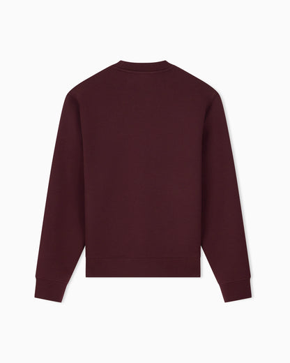 Double jersey sweatshirt with contrasting logo