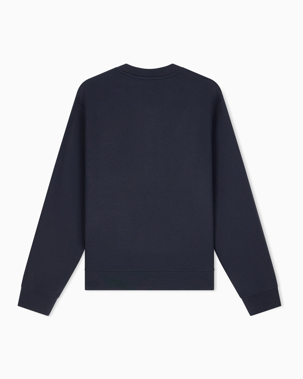 Double jersey sweatshirt with contrasting logo