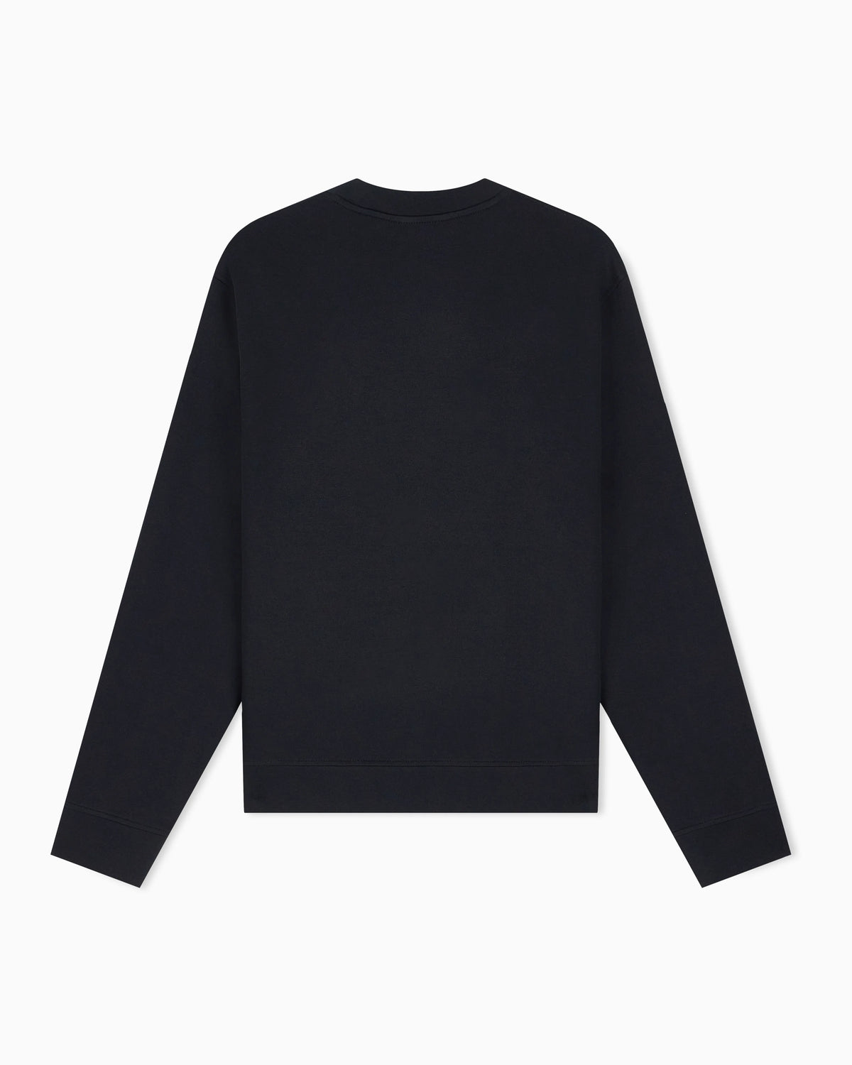 Double jersey sweatshirt with contrasting logo