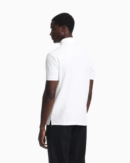 Piqué polo with embroidered logo