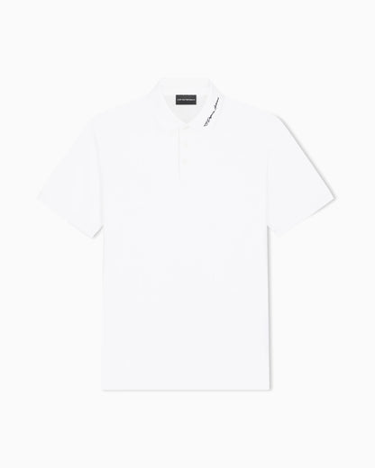 Piqué polo with embroidered logo