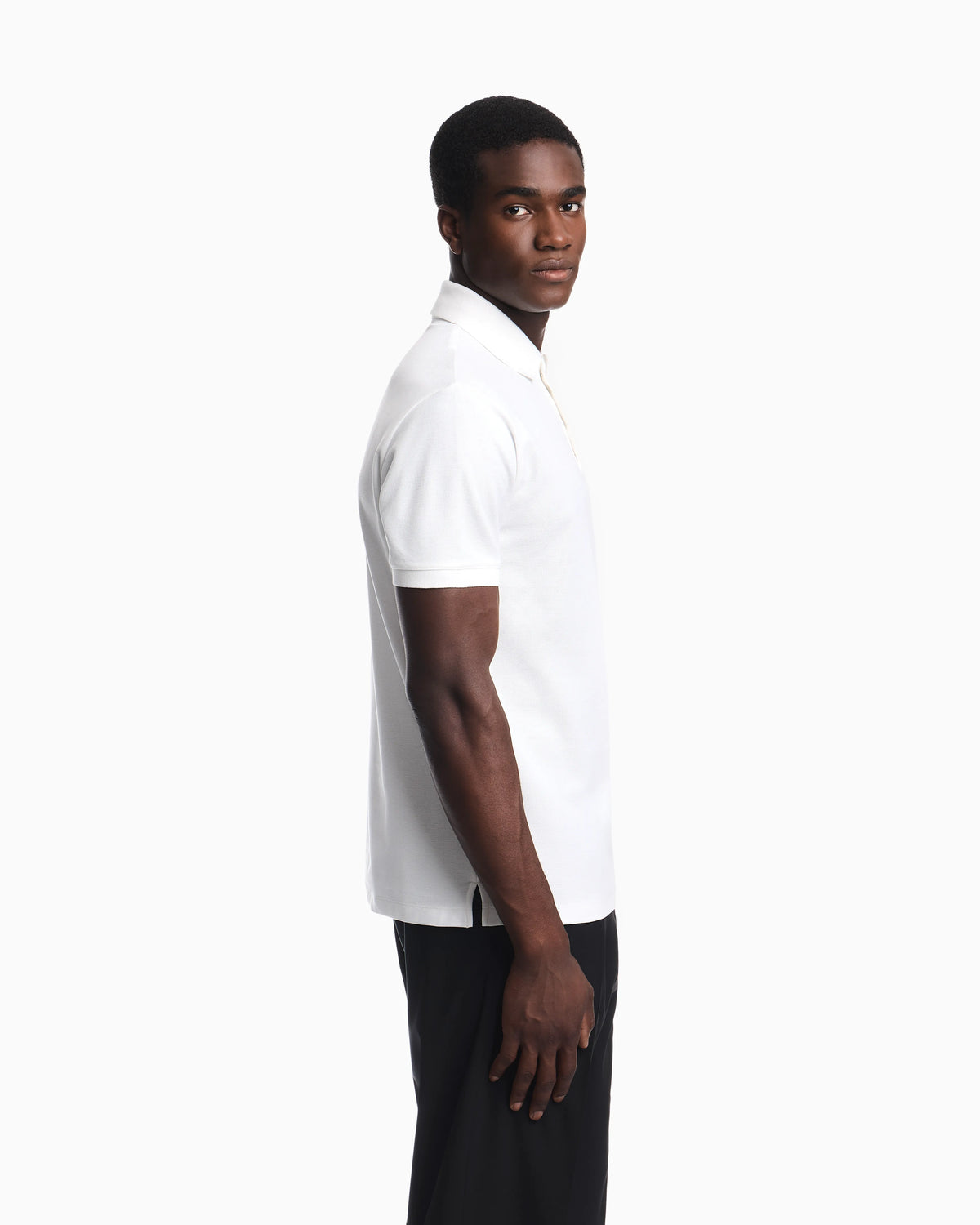 Piqué polo with embroidered logo
