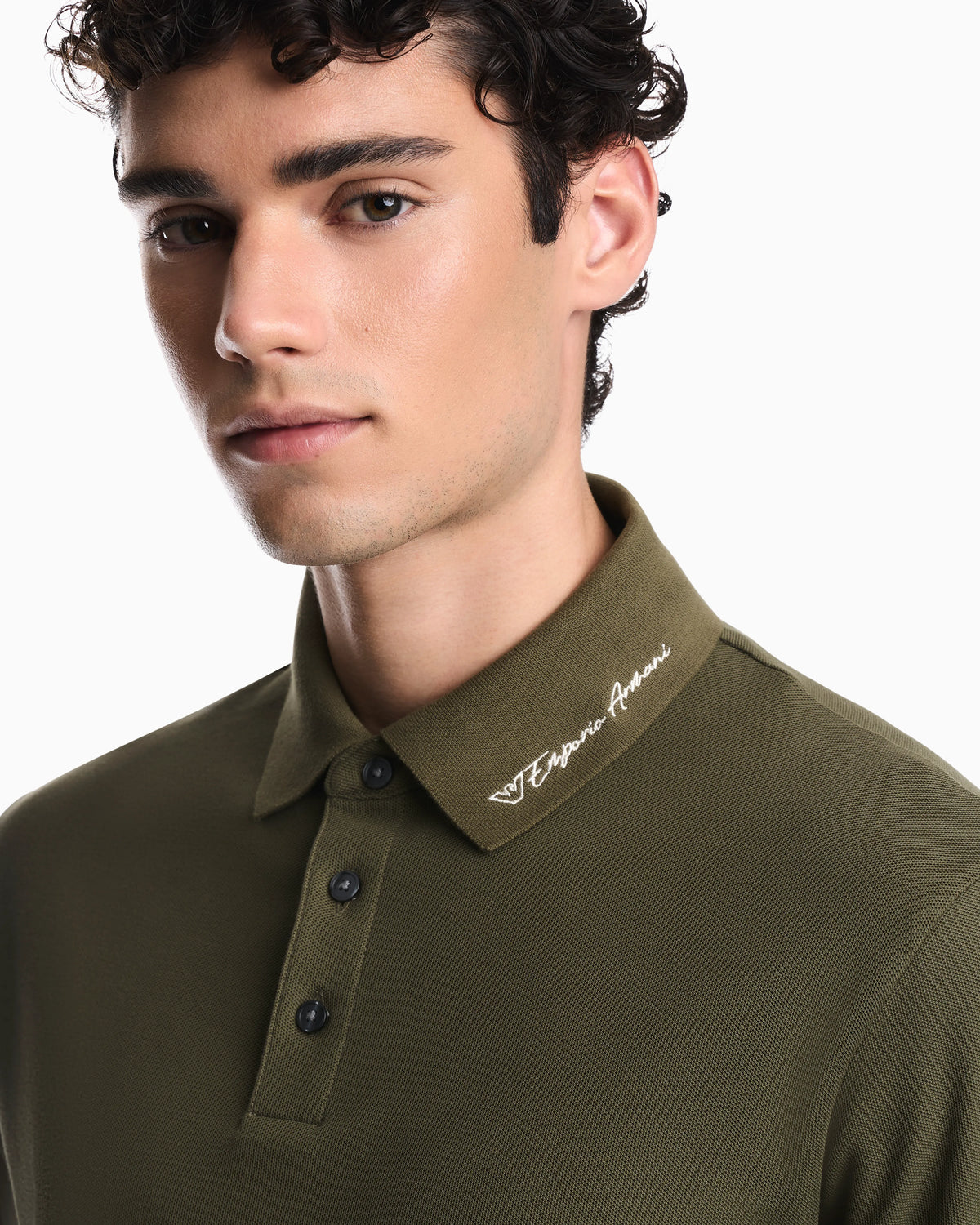 Piqué polo with embroidered logo