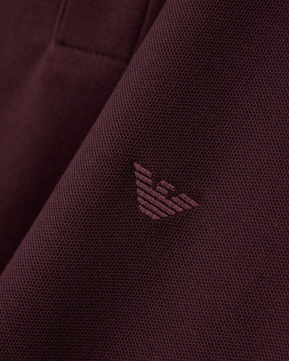 Piqué polo with embroidered logo