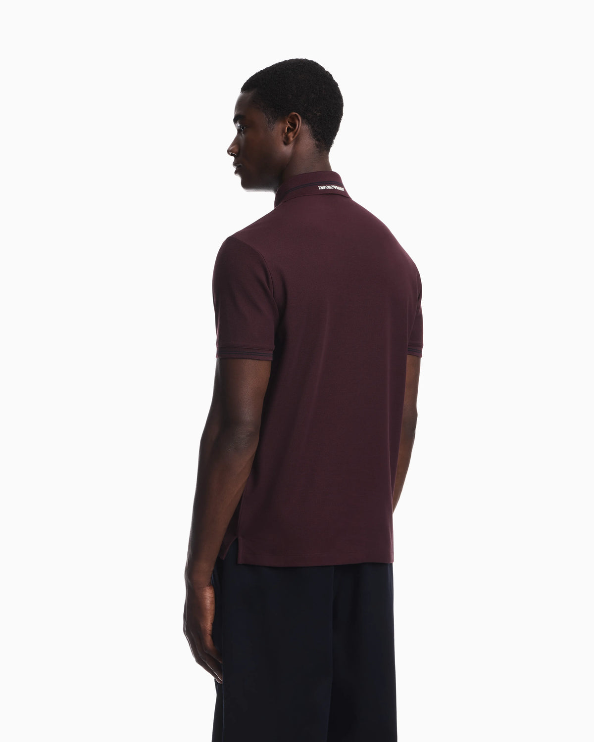Piqué polo with embroidered logo