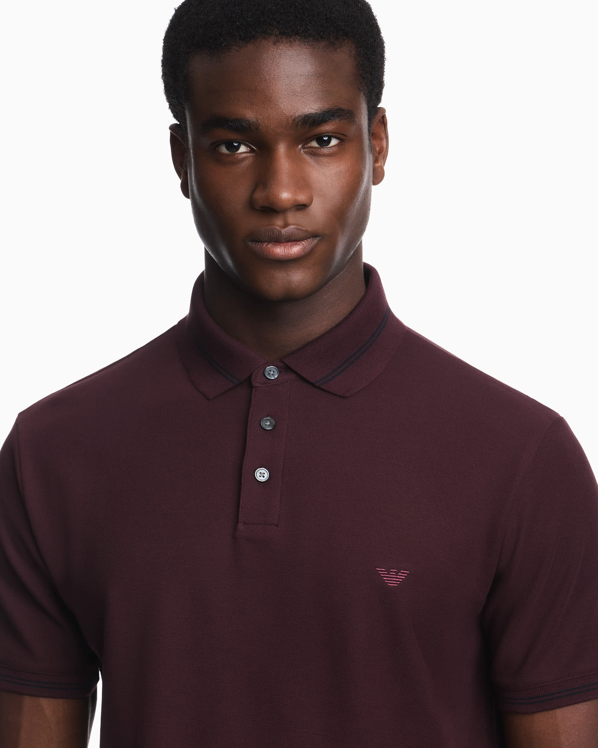 Piqué polo with embroidered logo