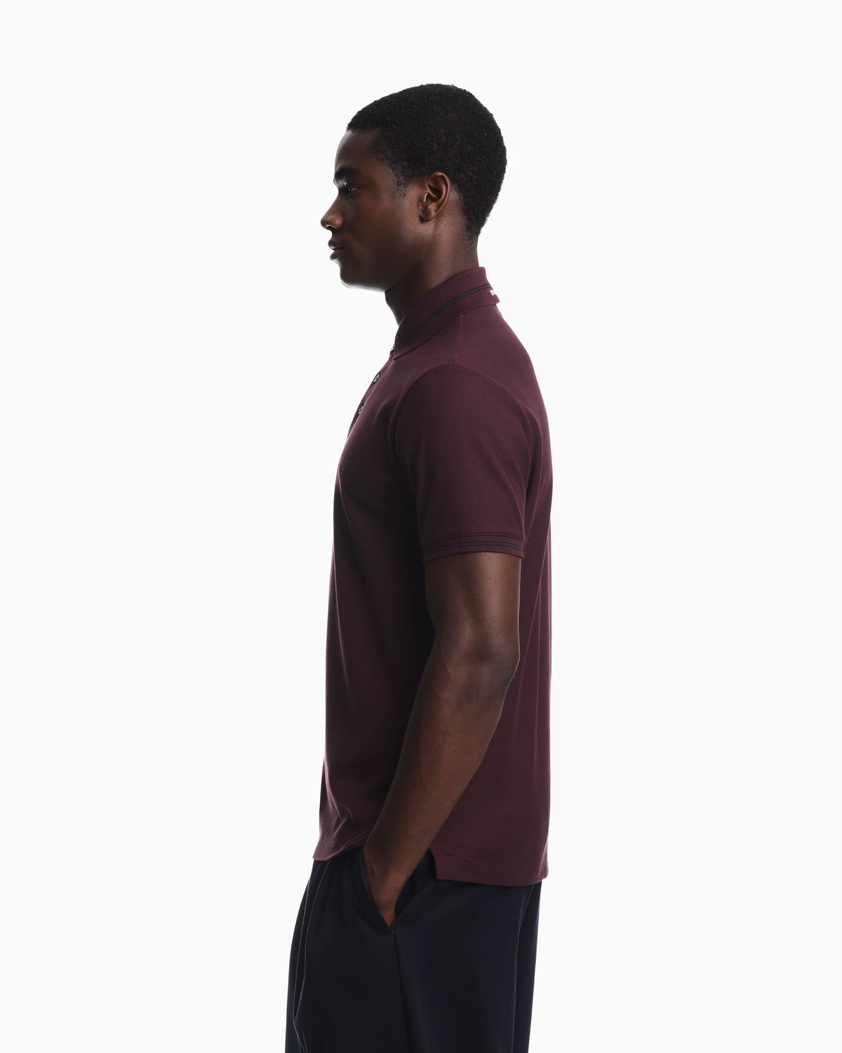 Piqué polo with embroidered logo