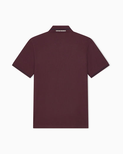 Piqué polo with embroidered logo