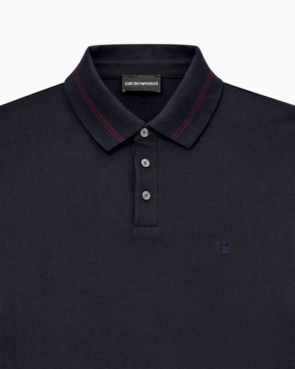 Piqué polo with embroidered logo