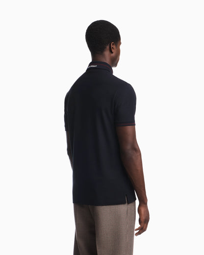 Piqué polo with embroidered logo