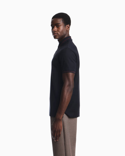 Piqué polo with embroidered logo