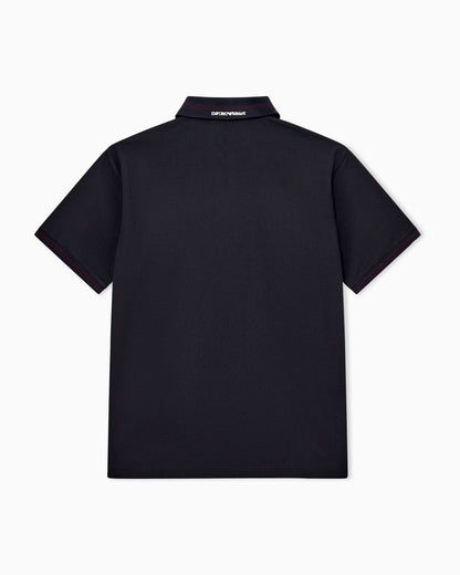 Piqué polo with embroidered logo