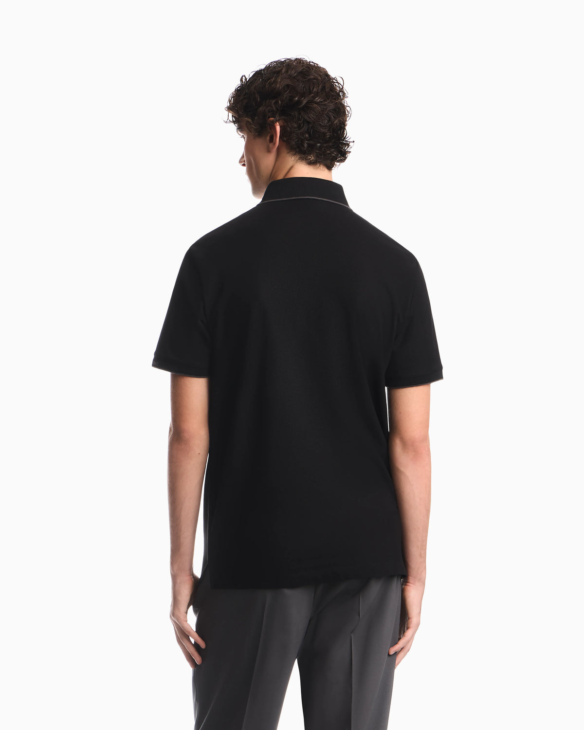 Piqué polo with embroidered logo