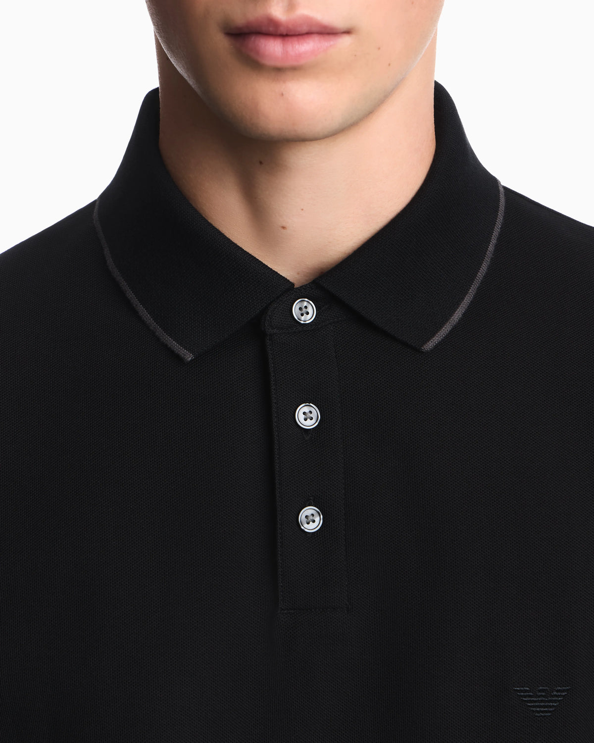 Piqué polo with embroidered logo