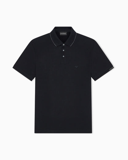 Piqué polo with embroidered logo