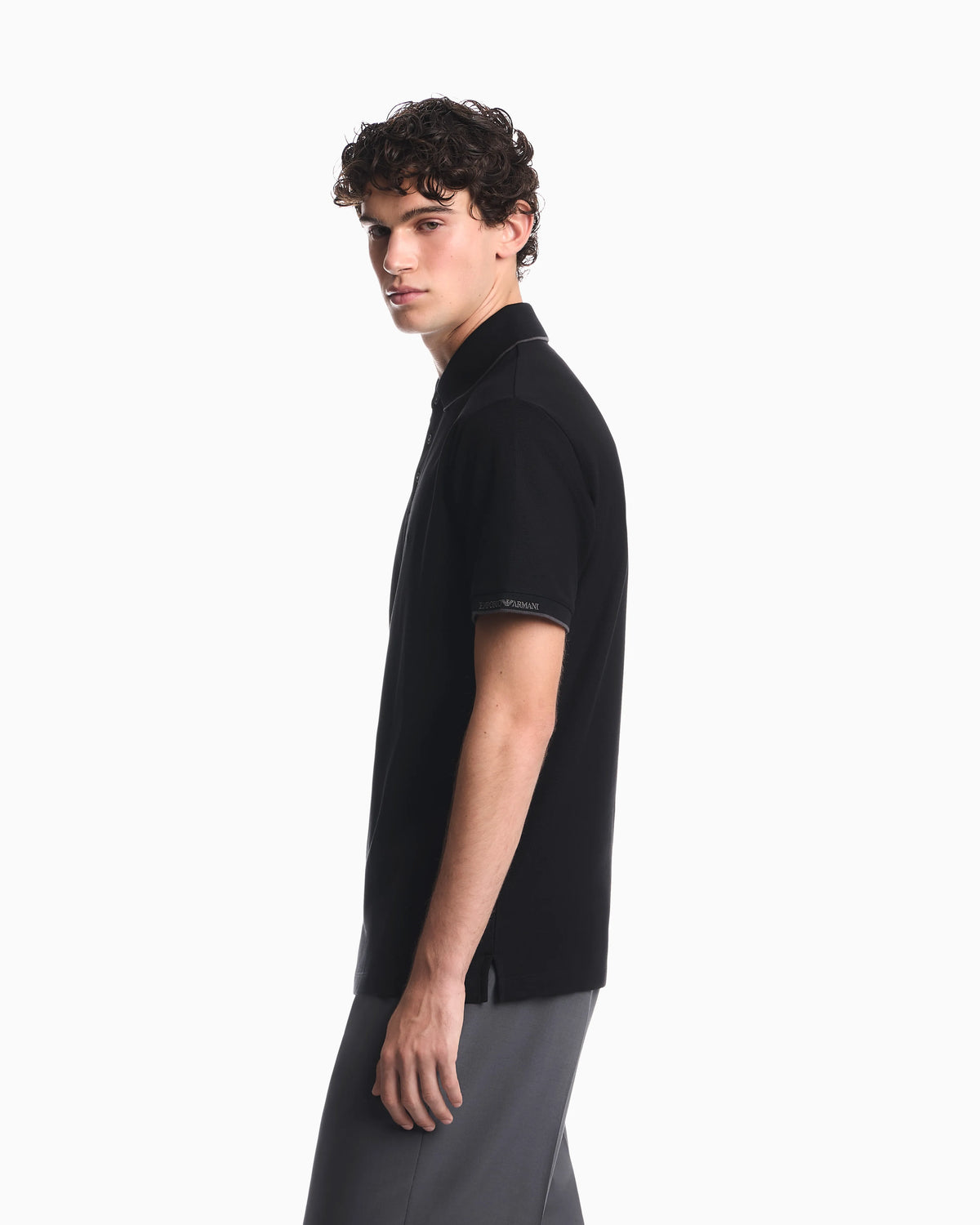 Piqué polo with embroidered logo