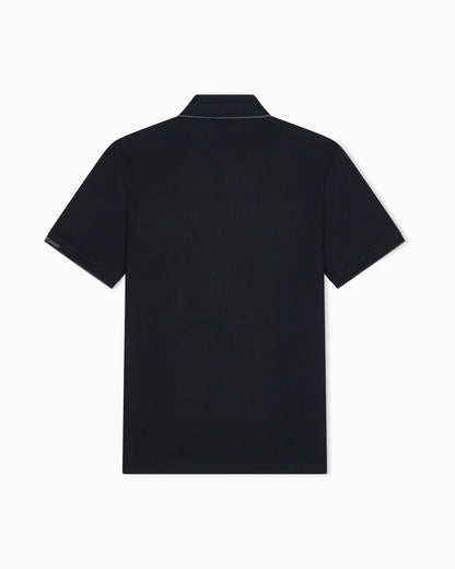 Piqué polo with embroidered logo