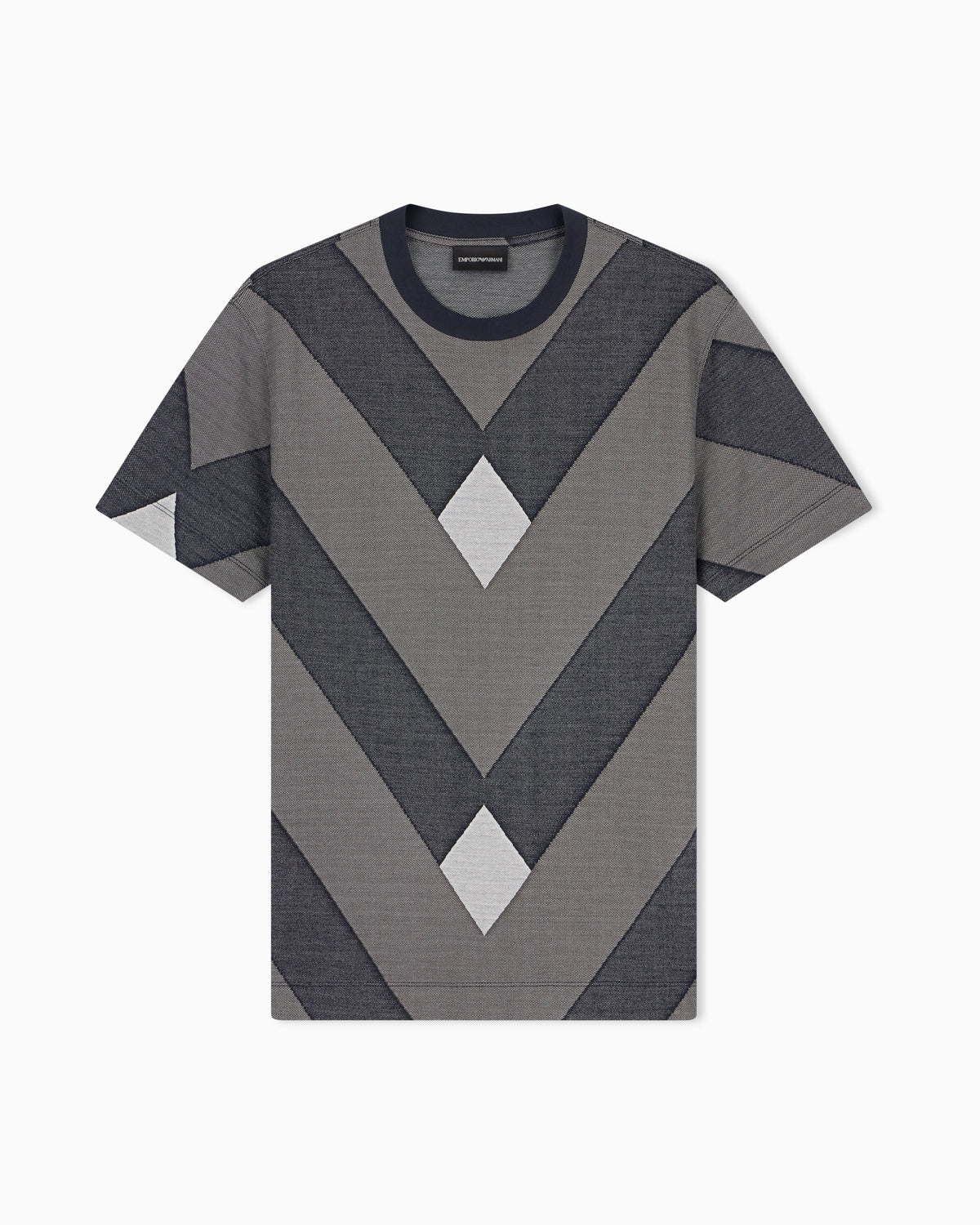 Jersey jacquard T-shirt in lyocell blend Signature Capsule