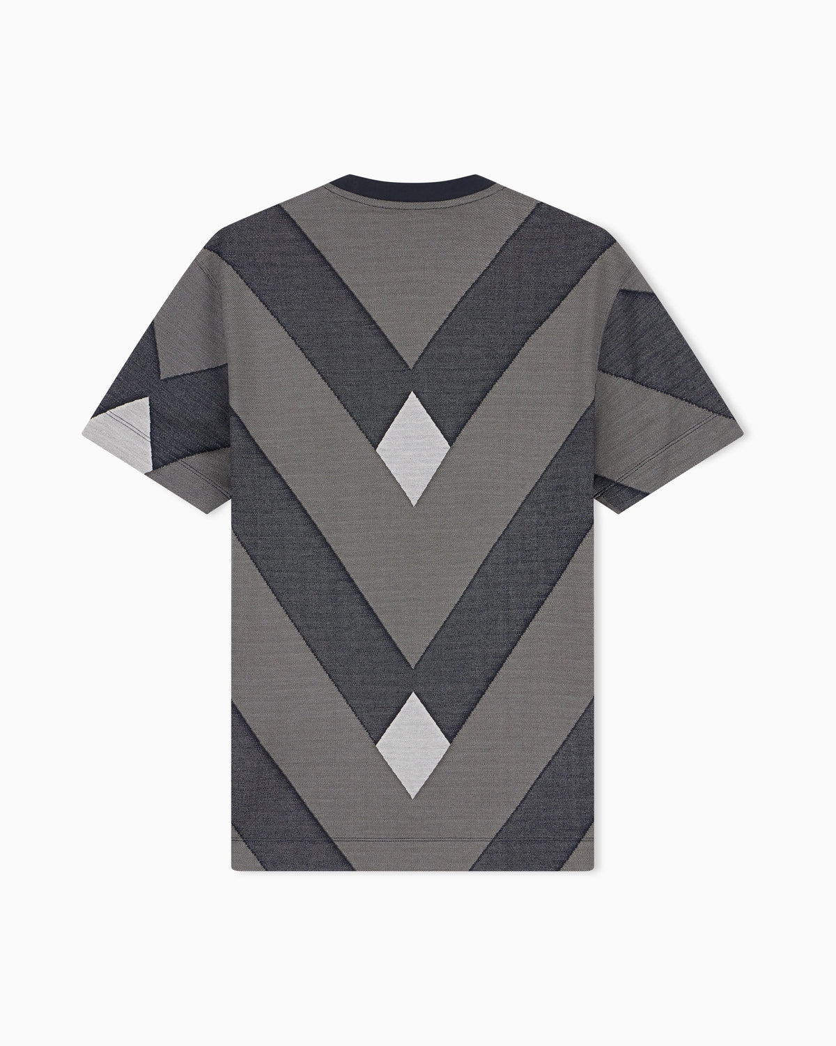 Jersey jacquard T-shirt in lyocell blend Signature Capsule