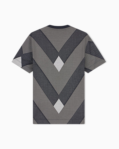 Jersey jacquard T-shirt in lyocell blend Signature Capsule