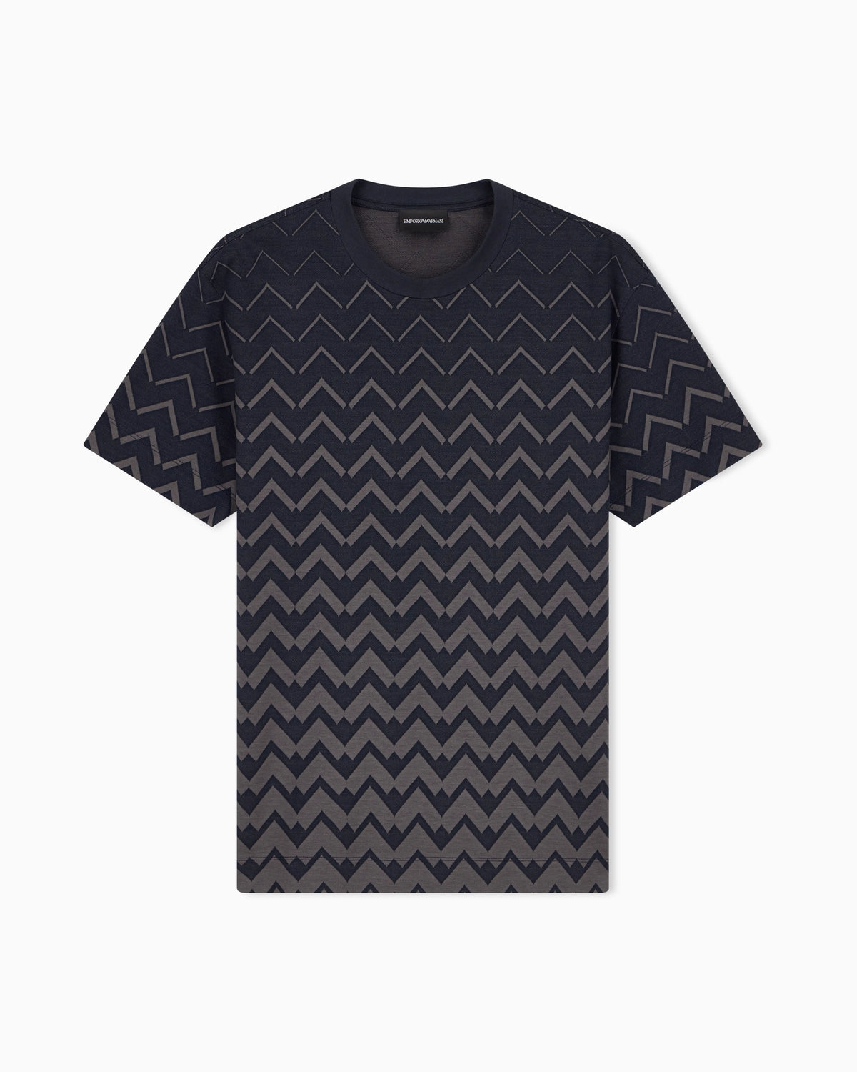 Jersey jacquard T-shirt in lyocell blend Signature Capsule
