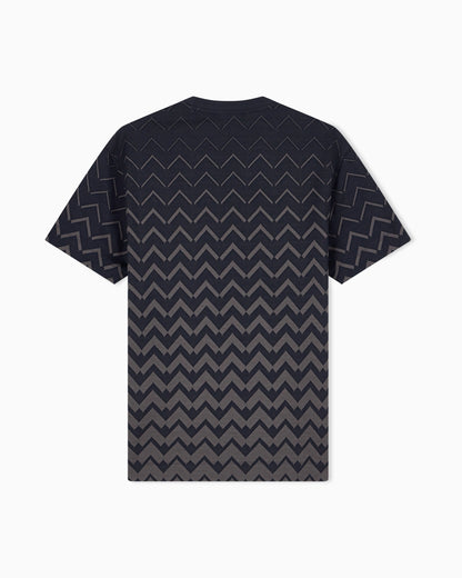 Jersey jacquard T-shirt in lyocell blend Signature Capsule